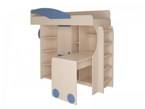  Набор мебели 4.4.1 Л,П (оранжевый,синий,эвкалипт) + Лестница №2