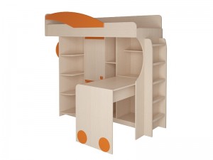  Набор мебели 4.4.1 Л,П (оранжевый,синий,эвкалипт) + Лестница №2