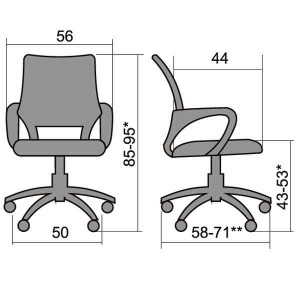 Кресло СS-9 Pl ткань-сетка