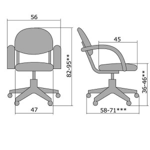 Кресло MA-70 Al ткань-сетка