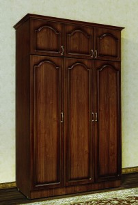 Шкаф 3-х дверный  - фасад  МДФ  (с карнизом)